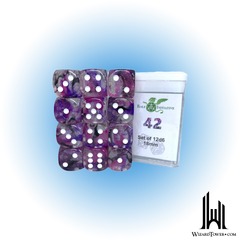 SET OF 12D6 PIPS DICE: DIFFUSION 42 18MM